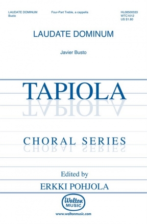Javier Busto, Laudate Dominum SSAA a Cappella Chorpartitur