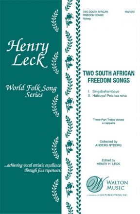 Two South African Freedom Songs 3-Part Treble Choir a Cappella Chorpartitur