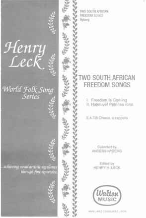 Two South African Freedom Songs SATB a Cappella Chorpartitur
