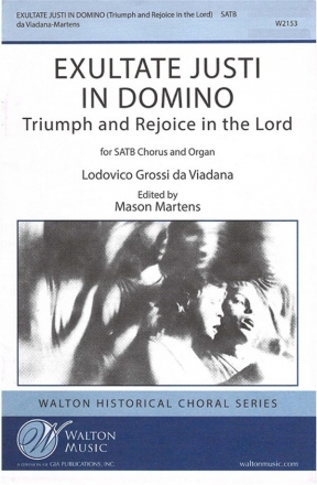 Lodovico Grossi da Viadana, Exultate Justi in Domino SATB Chorpartitur