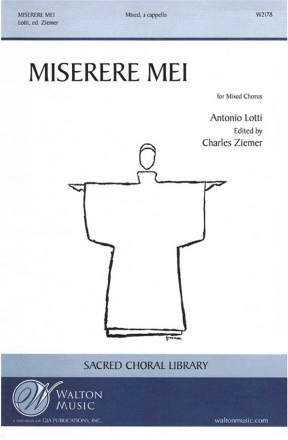 Antonio Lotti, Miserere Mei SATB a Cappella Chorpartitur