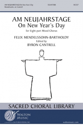 Am Neujahrstage (On New Year's Day) for mixed choir (SSAATTBB) and piano choral score (dt/en)
