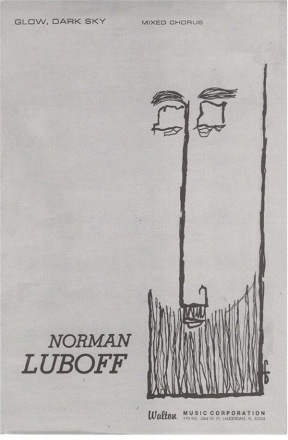 Norman Luboff, Glow Dark Sky SATB a Cappella Chorpartitur