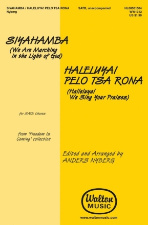 Anders Nyberg, Two Songs from Freedom Is Coming SATB a Cappella Chorpartitur