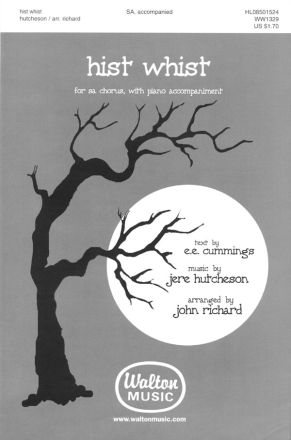 Jere Hutcheson, hist whist SA with Piano Chorpartitur