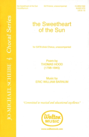 The Sweetheart of the Sun for mixed choir divisi a cappella choral score