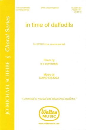 David Dickau, In time of Daffodils SATB Chorpartitur