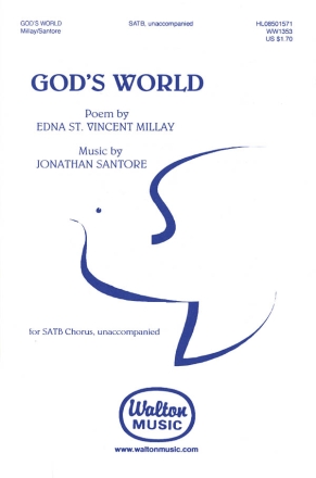 Jonathan Santore, God's World SATB a Cappella Chorpartitur