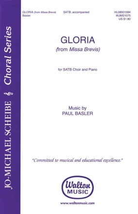Paul Basler, Gloria (from Missa Brevis) SATB Chorpartitur