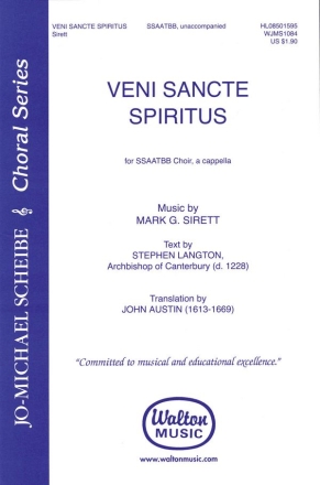 Mark Sirett, Veni Sancte Spiritus SSAATTBB a Cappella Chorpartitur