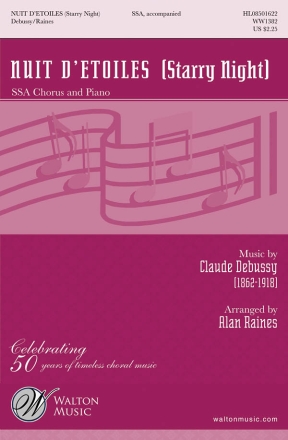 Nuit d'Etoiles (Starry Night) for female choir (SSA) and piano choral score