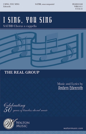 Anders Edenroth, I Sing, You Sing SATBB Chorpartitur