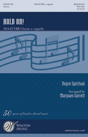 Traditional, Hold On! SSAATTBB a Cappella Chorpartitur