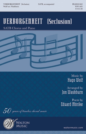 Hugo Wolf, Verborgenheit SATB Chorpartitur