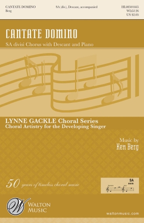 Ken Berg, Cantate Domino SA Chorpartitur