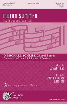 Daniel J. Hall, Indian Summer SSA Chorpartitur