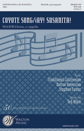 Ted Allen, Coyote Song / Ay Susanita SSAATB a Cappella Chorpartitur