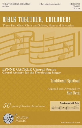 Traditional, Walk Together, Children! 3-Part Choir Chorpartitur