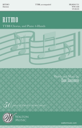 Dan Davison, Ritmo TTBB and Piano, 4-Hands Chorpartitur