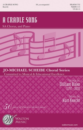 Kurt Knecht, A Cradle Song SA Chorpartitur
