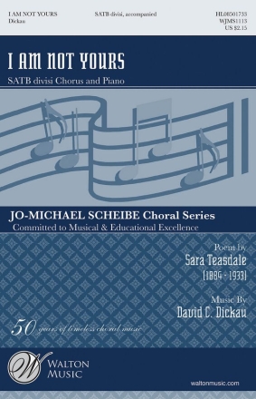 David Dickau, I Am Not Yours SATB Chorpartitur