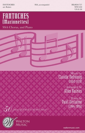 Claude Debussy, Fantoches SSA Chorpartitur