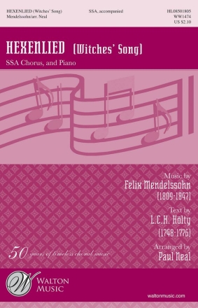 Hexenlied (Witches' Song) for female chorus and piano score (dt)