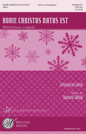 Agneta Skld, Hodie Christus Natus Est SSAA a Cappella Chorpartitur