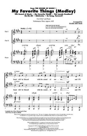 Oscar Hammerstein II_Richard Rodgers, My favorite Things (Medley) SA and Piano Chorpartitur