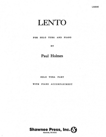 Paul Holmes, Lento Tuba und Klavier Buch