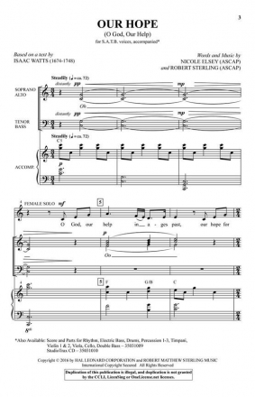 Nicole Elsey_Robert Sterling, Our Hope Chor CD