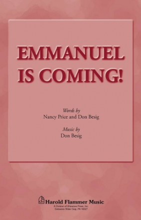 Don Besig_Nancy Price, Emmanuel Is Coming SATB Chorpartitur