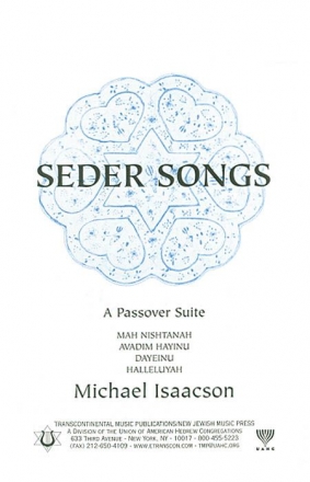 Seder Songs SATB Chorpartitur