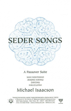 Seder Songs SATB Chorpartitur
