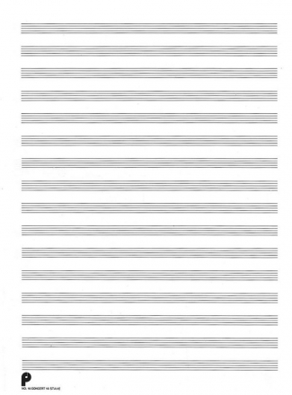 16. Manuscript Paper: 16-stave  Buch