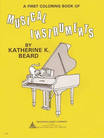First Coloring Book of Musical Instruments Klavier Buch
