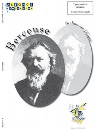 Jean Coyez_Johannes Brahms, Berceuse (De J.Brahms) 7 Percussions, Basse Partitur + Stimmen