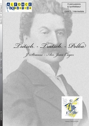 Richard Strauss_Jean Coyez, Tritsch - Tratsch - Polka 2 Vibraphones, 1 Glock, 1 Xylo, 2 Marimbas, 1 Basse Partitur + Stimmen