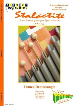 Franck Dentresangle, Stalactite Percussionensemble Partitur + Stimmen