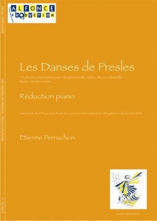 Etienne Perruchon, Les Danses De Presles Vibraphone Solo, Violon, Violoncelle, Alto Partitur