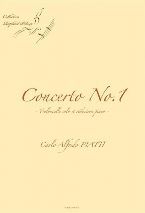 Carlo Alfredo Piatti, Concerto No 1 - Reduc Piano - Cello und Klavier Klavierauszug