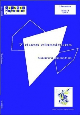 Gianni Sicchio, 7 Duos Classiques Percussions Partitur + Stimmen