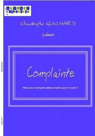 Christophe Guichard, Complainte Percussion Buch
