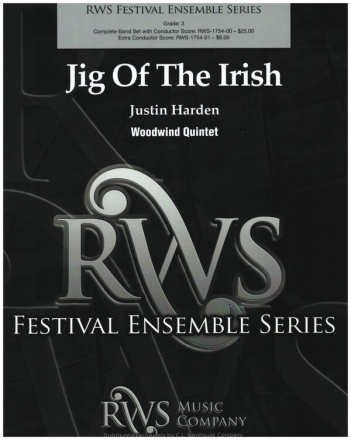 Jig of the Irish for woodwind quintet score and parts