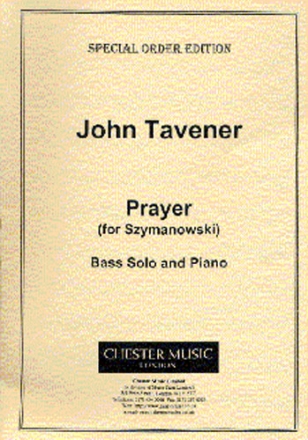 Prayer for Szymanowski for bass solo and piano