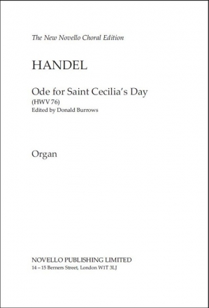 Georg Friedrich Hndel, Ode For Saint Cecilia's Day Orgel Stimme