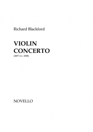 Richard Blackford, Violin Concerto Violin and Orchestra Partitur