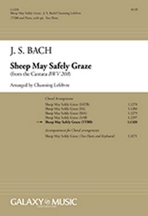 Johann Sebastian Bach, Sheep May Safely Graze TTBB opt. Two Flutes Stimme