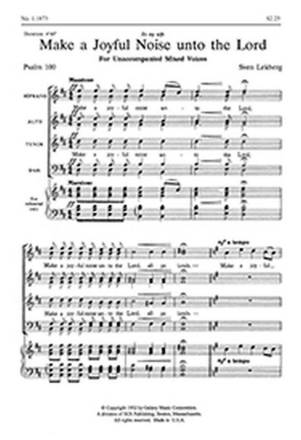 Sven Lekberg, Make a Joyful Noise Unto the Lord SATB Stimme