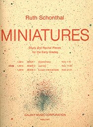 Ruth Schonthal, Miniatures, Book 2 Klavier Buch